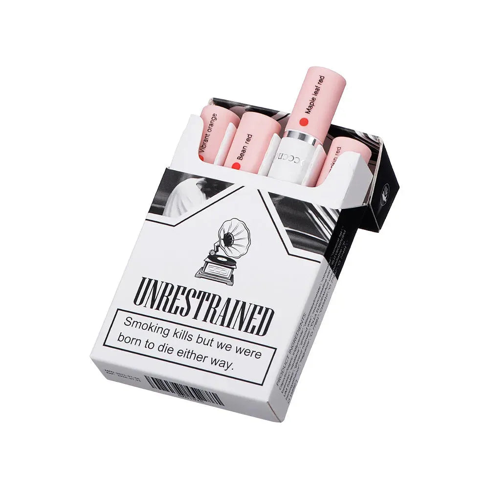 Creative Cigarette Lipstick Set 4 Colors Matte Long Lasting Waterproof Matt Lip Stick Tube Nude Red Lips Makeup - Bellarte Enchanté Creative Cigarette Lipstick Set 4 Colors Matte Long Lasting Waterproof Matt Lip Stick Tube Nude Red Lips Makeup